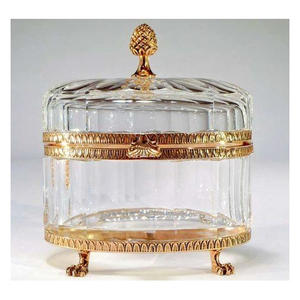 Boîtes à bijoux modernes en verre biseauté en laiton avec finition or antique, couleur personnalisée |   Organisateur de bijoux élégant fait à la main pour offrir en cadeau - Product Image 6