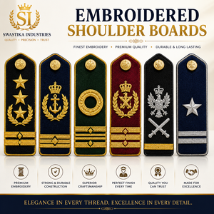 Epaulettes Personalizadas de Poliéster T/C 65/35 con Hilo de Bullion y Detalles Dorados para Bandas de Marcha, Certificación ISO - Product Image 4