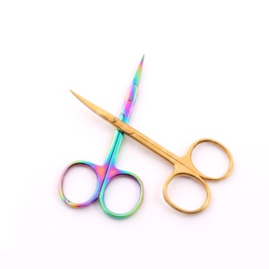 Professional Stainless Steel Grooming Scissors for Personal Care Custom Logo Facial Hair <b>Removal</b> and Eyelash <b>Trimming</b> Scissors - Product Image 3