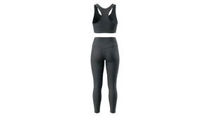 Conjuntos de Yoga para Mujer de Talla Grande con Logotipo Personalizado, de Alta Calidad, Transpirables y Ligeros, de 2 Piezas, sin Mangas, con Cintura Elástica - Product Image 4