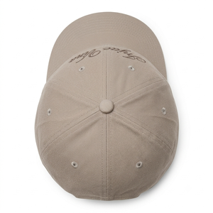 Gorra de Béisbol de Algodón con Logotipo Personalizado Bordado, Gorra de Estilo Vintage sin Estructura, Gorra de Sol Beige Vintage, Gorra Deportiva con Hebilla de Latón Ajustable - Product Image 3