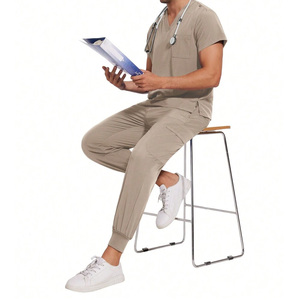 Mens <b>Scrub</b> Pants Custom Design Healthcare <b>Uniform</b> Bottoms Lightweight Breathable Medical Wear For Clinical Staff - Product Image 3