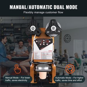 Completamente automatico elettrico Boba Tea Sealer 500-650 tazze/H controllo digitale pannello LCD bolle latte tè caffè oro macchina sigillante - Product Image 4