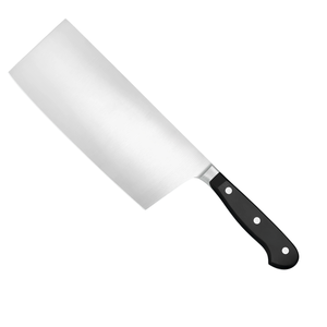 Cuchillos de Chef Profesionales de Acero Inoxidable, Hoja Rectangular Ancha y Afilada con Mango Negro de Triple Remache para Cortar Carne y Verduras - Product Image 2