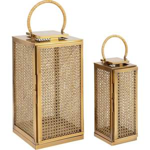 Luxury Antique Gold Metal Candle <b>Lantern</b> <b>Set</b> Vintage Mesh Decorative <b>Lanterns</b> for Home & Wedding Decor - Product Image 6