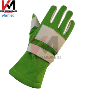 Guantes de Karting de Gamuza Premium para Clientes de Marca Privada, Costura Externa, Fabricación por Contrato de Equipamiento de Karting - Product Image 5