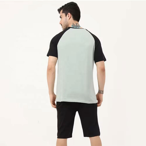 Producto Personalizado en Oferta, Novedad, Conjunto de Camiseta y Pantalones Cortos de Verano para Hombre, Conjunto de Dos Piezas en Color Contrastante para Adultos - Product Image 4