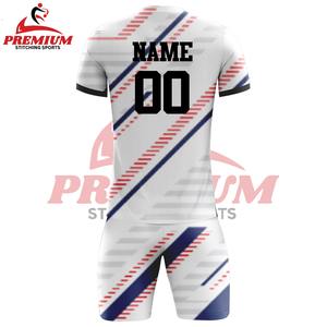 Uniforme de Fútbol Unisex de Primera Calidad, Personalizado, con Logotipo OEM, de Manga Corta, Transpirable, de Color Sólido, 100% Poliéster - Product Image 4