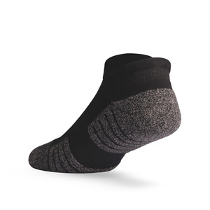 Men Ankle <b>Socks</b> Wool/Nylon <b>Black</b> Solid Color Standard Breathable Eco-Friendly Yoga Cuff Comfortable High Quality Low Cut Short - Product Image 3