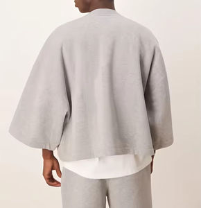 T-shirts Oversize en Coton Uni Noir et Blanc Coupe Courte et Ample (Box Fit) de Qualité Supérieure 300 g/m² – Fabricant - Product Image 4