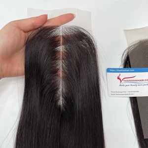 Cabello humano Remy Cierre de encaje Origen vietnamita Densidad natural Base de encaje cómoda Venta al por mayor del fabricante de cabello humano - Product Image 1
