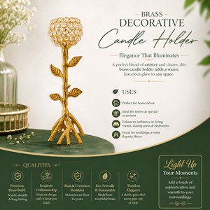Meilleures ventes : Bougeoirs décoratifs en laiton pour bougies chauffe-plat, faits main, style vintage, centre de table, décoration pour la maison, les mariages et les festivals - Product Image 3