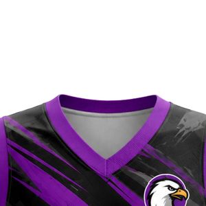 Camiseta de Baloncesto Morada y Negra para Hombre, Sin Mangas, Uniforme de Equipo, Rendimiento Atlético, Transpirable, para Entrenamiento y Partidos Deportivos - Product Image 2