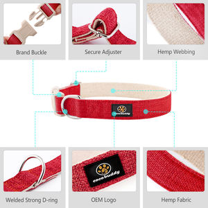 Collar para Perro Ajustable de Nailon Táctico Resistente de 2 Pulgadas con Asa y Remaches Estampados - ¡Gran Oferta! - Product Image 4