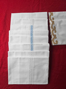 Fundas de Almohada Rectangulares de Algodón Blanco de 50x50cm, Bordadas a Mano, Estilo Europeo, de Alta Calidad, para Respaldo - Product Image 2