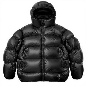 Chaqueta de Invierno para Hombre, Estilo Urbano, Transpirable, Impermeable, con Cierre, Cuello Alto, Acolchada, con Logotipo Bordado en la Parte Delantera, Personalizable - Product Image 4