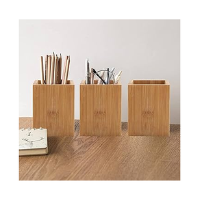 Wood Pen Holder Tableware Organizer for Office Decor Accessories for <b>Tables</b> Stationery Wood Pen Holder - Product Image 4