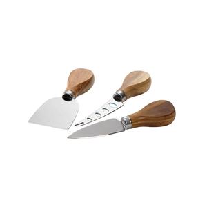 Couteaux à fromage modernes Marvel avec manche en bois Lame carrée en acier inoxydable Outils de coupe de fromage à un prix - Product Image 5