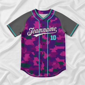 Maillot de baseball respirant à manches courtes avec broderie personnalisée, uniforme de baseball vierge en gros, vêtements de sport - Product Image 1