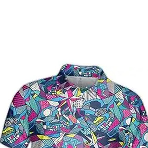 Polo de golf élégant, chemise moderne décontractée, polo performant, tissu respirant, fabricant de vêtements de golf, exportation directe d'usine, vente en gros - Product Image 4