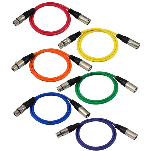 OEM Hot Sale 3 Pin XLR Female to XLR Male Splitter Microphone Cable.