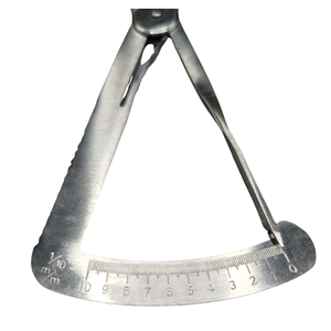 Jauge d'épaisseur Iwanson Spring Caliper en acier inoxydable pour bijoux, laboratoire, couronnes, bridges et modèles en cire - Product Image 3
