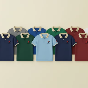 เสื้อโปโลผู้ชายผ้าฝ้ายปิเก้ แขนสั้น ทรงเข้ารูป สไตล์ลำลอง ธุรกิจ รับผลิตตามแบบ OEM ODM ขายส่งจำนวนมาก - Product Image 6