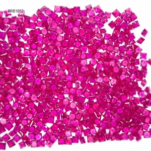 มาใหม่รูปสี่เหลี่ยมจัตุรัสทับทิมพม่าอุ่น2.00มม. (ล็อต) อัญมณีหลวม41.39ct สีแดงเข้มเหมาะสำหรับการทำเครื่องประดับ - Product Image 3