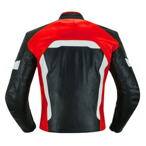 Blouson Moto Hiver Homme Premium en Cuir PU et Véritable Peau de Mouton Respirant Écologique Coupe-Vent à Col Rabattable - Product Image 1