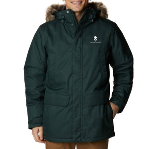 Winter Hooded <b>Men</b> Parka <b>Jacket</b> With Fur Trim Adjustable Drawstring Waist And <b>Warm</b> Inner Lining For Outdoor Use - Product Image 1