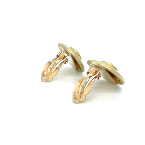 Sterling Silver Rose Gold Plated 4A Cubic Zirconia Classic Vintage Clip-On Earrings 24.4mm for Unisex Gift Eco-Friendly Fashion - Product Image 2