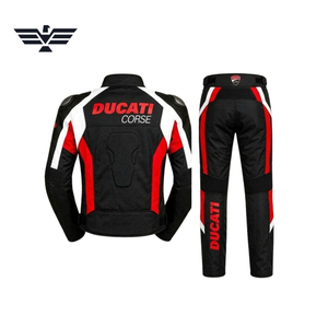 Combinaison en tissu Cordura pour homme Ducati, toutes saisons, polyester Cordura 600D, noir, rouge, blanc, taille personnalisée - Product Image 5