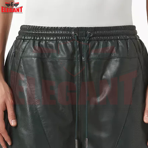 OEM/ODM Service High Quality New Arrival Custom Fashion Wear New Trendy Good Supplier Premium <b>Pu</b> Leather <b>Shorts</b> For Men - Product Image 4