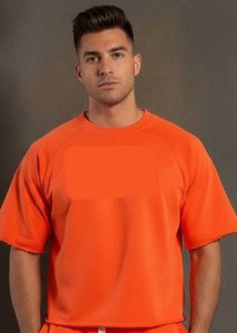 Camiseta de Algodón de Color Sólido de Alta Calidad para Hombre, Hombros Caídos, Cuello Redondo, Logotipo Personalizado, Estilo Hip Hop, Diseño en Blanco - Product Image 3