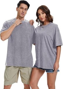 T-shirt Oversize Homme en Coton Épais, Coupe Ample à Épaules Tombantes, T-shirt Streetwear Vierge, Fabricant, Vente en Gros, OEM, Personnalisé - Product Image 4