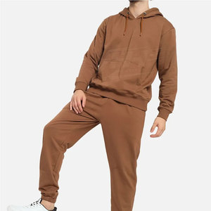Workout Jogging Suit Custom Logo OEM Men Fitness Tracksuit Fleece Hoodie <b>Sweatpants</b> <b>Set</b> for Training Winter Wear - Product Image 4