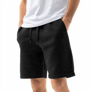 Pantalones Cortos de Felpa para Hombre, Estilo Urbano, 400 GSM, Algodón Grueso, Casuales, Rectos, con Múltiples Bolsillos - Product Image 1