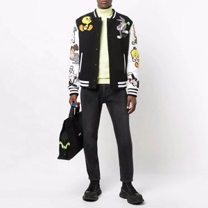 Nouvelles vestes universitaires en coton 100% de haute qualité, style tendance, couleur personnalisée, vente en gros, unisexe, respirantes, grandes tailles, hiver - Product Image 6