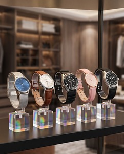 Custom Clear <b>Acrylic</b> Modern for Watch Display <b>Block</b> Elegant Wristwatch Stand for Retail Exhibitions & Personal Collections - Product Image 5