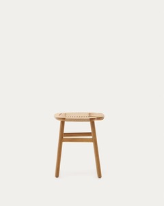 Elegant Teak <b>Dining</b> <b>Chair</b> with Curved Back and Rope Weaving – Comfortable Wooden <b>Chair</b> for Restaurant, Cafe & Modern Living - Product Image 4