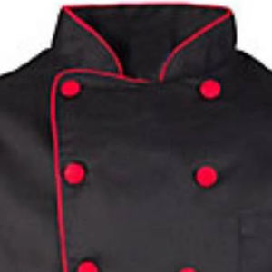 Uniformes de Chef de Manga Larga en Color Negro, de Poliéster y Algodón, para Hotel y Restaurante - Product Image 6
