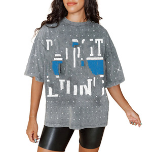 T-shirts personnalisés en coton 100% French Terry noir avec broderie et strass pour hommes - Product Image 1