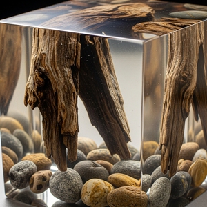 Résine de coulée ultra transparente pour applications de tables en résine, système d'époxy à coulée profonde, sans bulles, haute transparence - Product Image 4