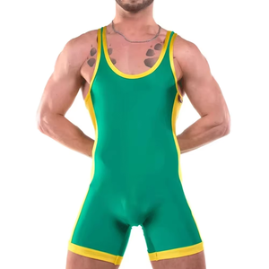 Combinaison de compression professionnelle pour hommes, une pièce, pour la lutte, la musculation, l'haltérophilie, l'entraînement, vêtements de sport, uniforme - Product Image 2