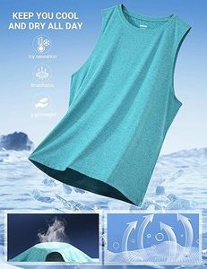 เสื้อกล้ามออกกำลังกายผู้ชายแบบแห้งเร็ว ไม่มีแขน - Product Image 5