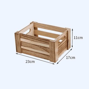 Panier de rangement en bois moderne et écologique avec poignées, idéal pour la décoration intérieure, l'emballage cadeau et les usages multiples - Vente en gros - Product Image 6