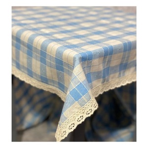 Professional Finished OEM Blue Triple Color Fashion Design 100% <b>Linen</b> Waterproof Custom Wholesale <b>Table</b> <b>Cloth</b> for Banquet - Product Image 2