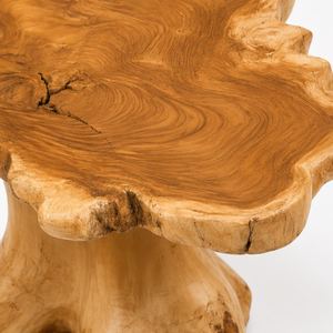 ARTERRA Luxury Modern Irregular Stump Accent <b>Coffee</b> <b>Table</b> Teak <b>Root</b> Organic Salvaged Wood Living Room Furniture - Product Image 2