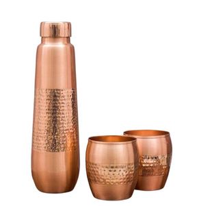 Top Demanded Pure <b>Copper</b> Water <b>Bottle</b> For <b>Drinking</b> Health Benefits For Home Office And Travel Use Bulk Supplier - Product Image 2
