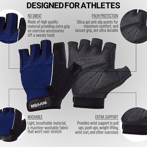 Guantes de entrenamiento para hombres y mujeres - Guantes para levantamiento de pesas - Product Image 2